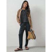 The Very Collection Stretch Tapered Trousers - Black