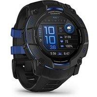 Garmin Instinct 3, 50Mm - Black With Bolt Blue Accents