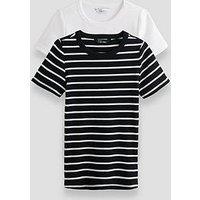 The Very Collection 2 Pack Stretch Rib T-Shirts - Multi