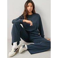 The Very Collection Modal Mix Sweater - Navy