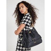 River Island Quilted Chain Handle Slouch - Black