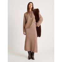 River Island Cosy Midi Skirt - Brown