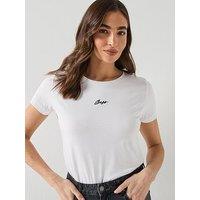 Boss Elove Embroidered T-Shirt - White