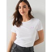 Boss Embroidered T-Shirt - White
