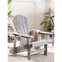 Vonhaus Westport Adirondack Chair- Grey