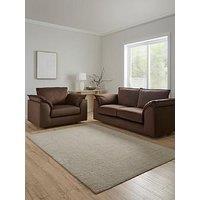 The Very Collection Pimlico 3 Seater Fabric Sofa + Snuggle Chair Set