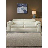 The Very Collection Brady Italian Leather 3 Seater Sofa