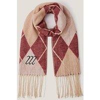Monsoon Asher Argyle Check Scarf - Cream
