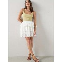 The Very Collection Lace Rara Skirt - White