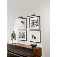 Valuelights Pair Of Ryle Black Rechargeable Easy Fit Wall Light