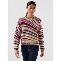 Ps Paul Smith Womens Striped Knit Sweater - Multi