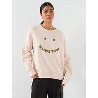 Ps Paul Smith Womens Sweatshirt Happy - White