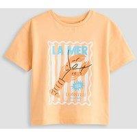 The Very Collection Boys Lobster Graphic T-Shirt - Orange
