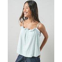 The Very Collection Crinkle Cami - Blue