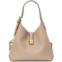 Kate Spade New York Deco Pebbled Leather Crossbody Tote - Beige