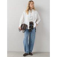 The Very Collection Cotton Poplin Shirt - White