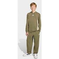 Adidas Sportswear Junior Unisex Color Block Tracksuit - Green