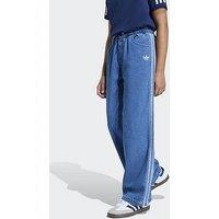 Adidas Originals Junior Unisex Firebird Denim Tracksuit Pants - Blue