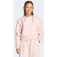 Adidas Originals Junior Girl'S Boxy Crew Sweatshirt - Pink
