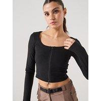 Adidas Sportswear Women'S Seasonal Essentials Rib Cardigan - Black