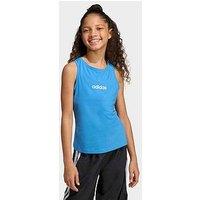 Adidas Sportswear Junior Girls Girls Linear Single Jersey Tank - Blue