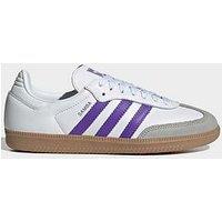 Adidas Originals Womens Samba Trainers - White/Purple