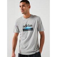Adidas Sportswear Men'S Sportsman Mountain Graphic T-Shirt - Grey