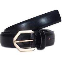 Allsaints 25Mm Spazzolato Leather Belt - Black
