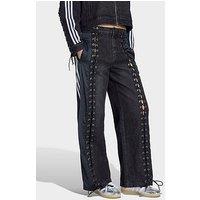 Adidas Originals Womens Denim Fire Bird Track Top - Black