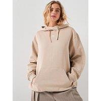 Adidas Originals Women'S Essentials Oversized Fleece Hoodie - Beige