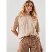 Adidas Originals Women'S Essentials Boyfriend T-Shirt - Beige