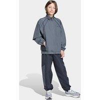 Adidas Sportswear Junior Unisex Color Block Woven Tracksuit - Grey