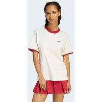 Adidas Sportswear Women'S Colorpop T-Shirt With Embroidered Graphic - White