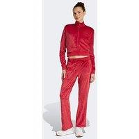 Adidas Sportswear Women'S Glam Velvet Tracksuit - Burgundy