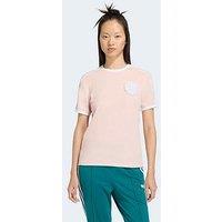 Adidas Originals Womens Branded Short Sleeve Tee - Pink