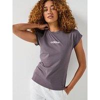 Adidas Sportswear Women'S Essentials Linear Cotton T-Shirt - Grey
