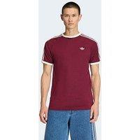 Adidas Originals Men'S 3-Stripes T-Shirt - Maroon