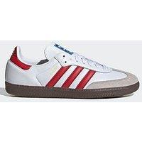 Adidas Originals Womens Og Samba Trainers- White/Red