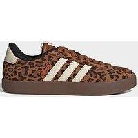 Adidas Sportswear Womens Vl Court Leopard Trainers - Brown