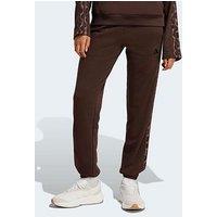 Adidas Sportswear Womens Essentials Leopard Print French Terry Pants - Brown
