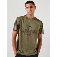 Adidas Sportswear Men'S House Of Tiro Wordmark T-Shirt - Green