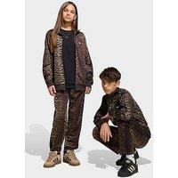 Adidas Originals Junior Unisex Firebird Animal Print Track Pants - Brown