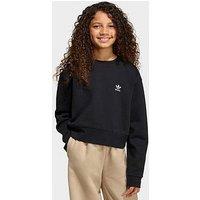 Adidas Originals Junior Girl'S Boxy Crew Sweatshirt - Black