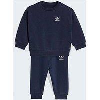 Adidas Originals Infant Unisex Loose Crew Jogger Set - Blue