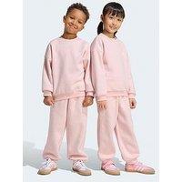 Adidas Originals Kids Unisex Loose Crew Jogger Set - Pink