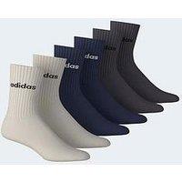 Adidas Sportswear Unisex Crew Sock 6 Pack - Multi