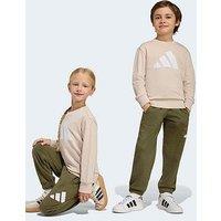 Adidas Sportswear Kids Unisex Essentials Jogger Set - Beige