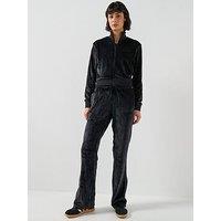 Adidas Sportswear Women'S Glam Velvet Tracksuit - Black