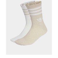 Adidas Originals Unisex 3 Stripe Glitter Crew Socks 2 Pack - Multi