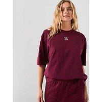 Adidas Originals Women'S Essentials Boyfriend T-Shirt - Red